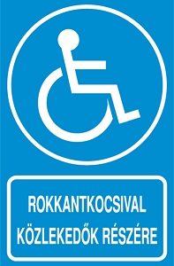 Rokkantkocsival közlekedők részére!