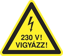 230 V! Vigyázz!